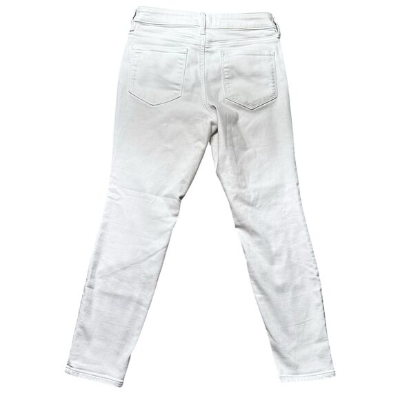 Athleta Sculptek Women’s White Skinny Jeans Size 6P Mid Rise Stretch Denim Pants - Picture 2 of 11